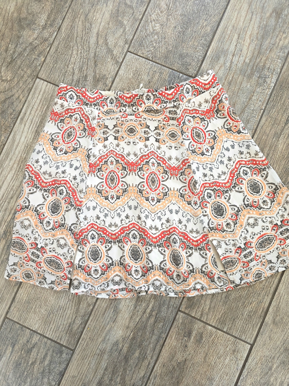 Show Me Your Mumu Printed A-Line Mini Skirt Sz Medium Boho